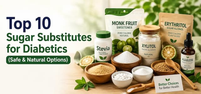 Top 10 Sugar Substitutes for Diabetics (Safe & Natural Options)